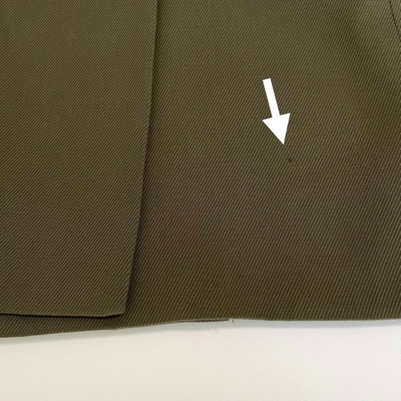 Madewell Drapeweave Caldwell Double Breasted Blazer Jacket Kale Green XS - Picture 14 of 16